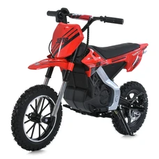 Детский кроссовый мотоцикл M 6076AL-3 красный Kawasaki с мотором 350W