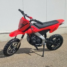 Детский кроссовый мотоцикл M 6076AL-3 красный Kawasaki с мотором 350W фото 11