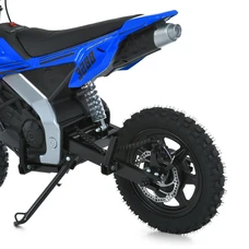 Детский кроссовый мотоцикл M 6076AL-4 синий Kawasaki с мотором 350W фото 16