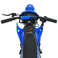 Детский кроссовый мотоцикл M 6076AL-4 синий Kawasaki с мотором 350W фото 54