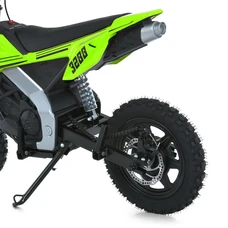 Детский кроссовый мотоцикл M 6076AL-5 зеленый Kawasaki с мотором 350W фото 16