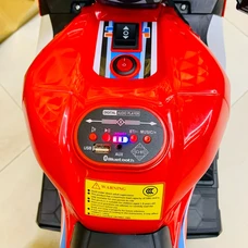 Детский мотоцикл M 6220ELR-3-5 красно-зеленый с пультом управления фото 54