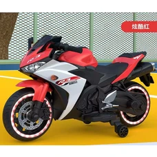 Детский мотоцикл M 6329EL-3 красный Yamaha с двумя моторами фото 16