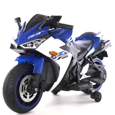 Детский мотоцикл M 6329EL-4 синий Yamaha с двумя моторами фото 71