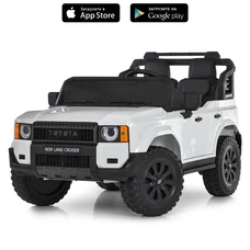 Двухместный детский электромобиль M 6280EBLR-1 белый Toyota с пультом управления фото 21