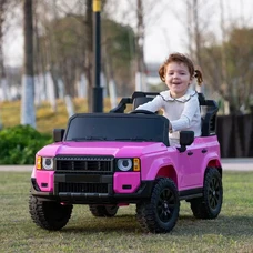 Двухместный детский электромобиль M 6280EBLR-8 розовый Toyota с пультом управления фото 37