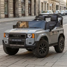 Двухместный детский электромобиль M 6280EBLR-11 серый Toyota с пультом управления