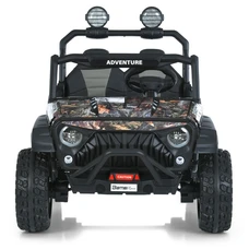 Двухместный детский электромобиль джип M 6206EBLRS-18(24V) камуфляж с четырьмя моторами фото 14