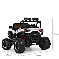 Детский электромобиль багги M 3804EBLR-1 белый с 4 моторами фото 71