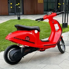Детский мотоцикл скутер M 6017AL-3 красный с мотором 350W фото 41