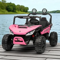 Двухместный детский электромобиль M 6205EBLR-8(24V) розовый багги с четырьмя моторами фото 37