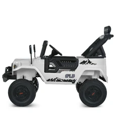 Двухместный детский электромобиль 2566AEBLR-1(24V) белый Toyota с четырьмя моторами фото 18