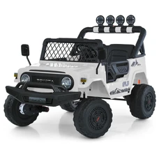 Двухместный детский электромобиль 2566AEBLR-1(24V) белый Toyota с четырьмя моторами фото 21
