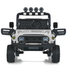 Двухместный детский электромобиль 2566AEBLR-1(24V) белый Toyota с четырьмя моторами фото 37