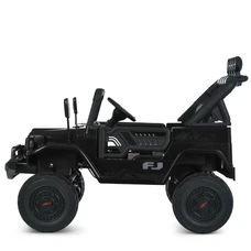 Двухместный детский электромобиль 2566AEBLR-2(24V) черный Toyota с четырьмя моторами фото 37