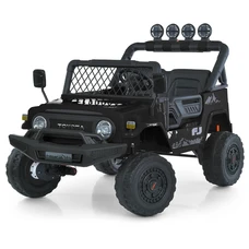 Двухместный детский электромобиль 2566AEBLR-2(24V) черный Toyota с четырьмя моторами фото 41
