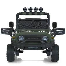 Двухместный детский электромобиль 2566AEBLR-5(24V) темно-зеленый Toyota с четырьмя моторами фото 14