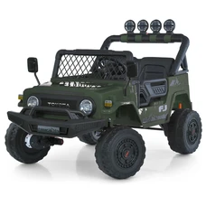 Двухместный детский электромобиль 2566AEBLR-5(24V) темно-зеленый Toyota с четырьмя моторами фото 21