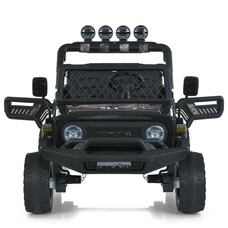 Двухместный детский электромобиль 2566AEBLR-18(24V) камуфляж Toyota с четырьмя моторами фото 14