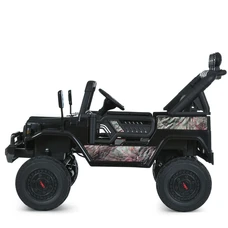 Двухместный детский электромобиль 2566AEBLR-18(24V) камуфляж Toyota с четырьмя моторами фото 41