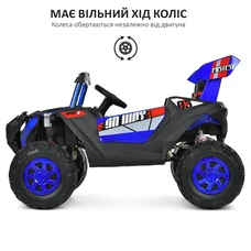 Детский электромобиль M 6347EBLRS-4 синий Багги с 4 моторами фото 41