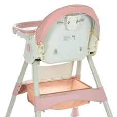 Стульчик для кормления Bambi M 6302 Pink розовый складной с колесиками фото 86