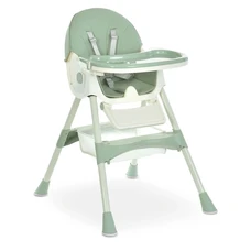 Стульчик для кормления Bambi M 6302 Olive зеленый складной с колесиками фото 14