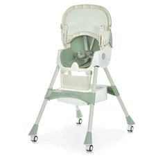 Стульчик для кормления Bambi M 6302 Olive зеленый складной с колесиками фото 41