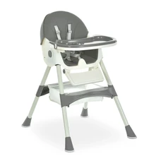 Стульчик для кормления Bambi M 6302 Gray серый складной с колесиками фото 14