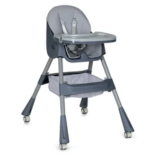 Стульчик для кормления Bambi M 5722 Gray серый с корзинкой