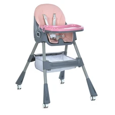 Стульчик для кормления Bambi M 5722 Pink розовый с корзинкой