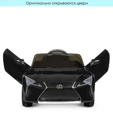 Детский электромобиль JE1618EBLR-2 Lеxus черный с мягким сиденьем фото 92