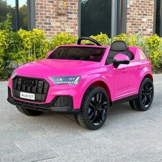Детский электромобиль M 5796EBLR-8 розовый Audi с кожаным сиденьем