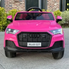 Детский электромобиль M 5796EBLR-8 розовый Audi с кожаным сиденьем фото 21