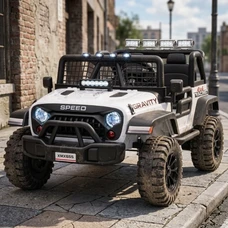 Двухместный детский электромобиль M 6376EBLR-1 белый Jeep