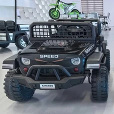Двухместный детский электромобиль M 6376EBLR-2 черный Jeep фото 14
