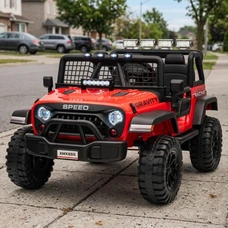 Двухместный детский электромобиль M 6376EBLR-3 красный Jeep