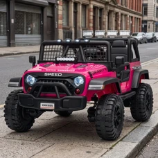 Двухместный детский электромобиль M 6376EBLR-8 розовый Jeep