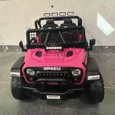 Двухместный детский электромобиль M 6376EBLR-8 розовый Jeep фото 14