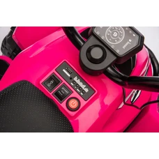 Детский квадроцикл M 6242EL-8(2)(24V) темно-розовый с четырьмя моторами фото 16
