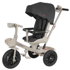 Трехколесный велосипед Tilly Flash T-3812 Black черный с поворотным сиденьем