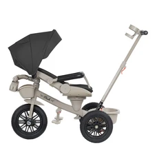 Трехколесный велосипед Tilly Flash T-3812 Black черный с поворотным сиденьем фото 14