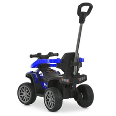 Детский квадроцикл - толокар M 6274EBLR-4 синий с ручкой фото 21