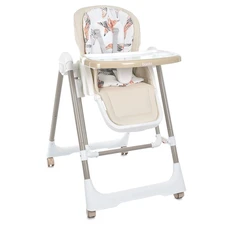 Стульчик для кормления Bambi M 5897 Beige бежевый с механическим укачиванием