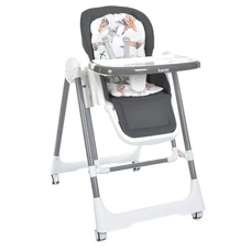 Стульчик для кормления Bambi M 5897 Gray серый с механическим укачиванием