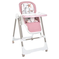 Стульчик для кормления Bambi M 5897 Pink розовый с механическим укачиванием