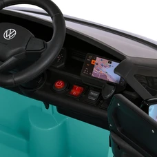 Детский электромобиль M 6281EBLR-15 бирюзовый Volkswagen с мягким сиденьем фото 16