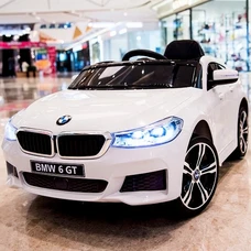 Детский электромобиль JJ2164EBLR-1 белый BMW с двумя моторами фото 15