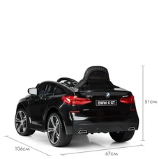 Детский электромобиль JJ2164EBLR-2 черный BMW с двумя моторами фото 53