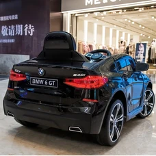 Детский электромобиль JJ2164EBLR-2 черный BMW с двумя моторами фото 21
